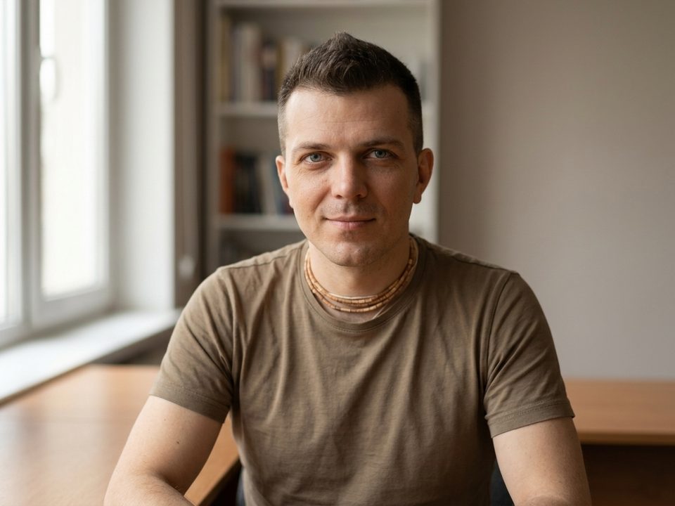 Дмитрий Багнин за рабочим столом
